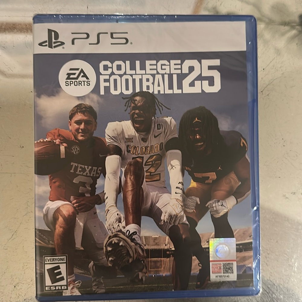 New unopened ps5 college football 25 game